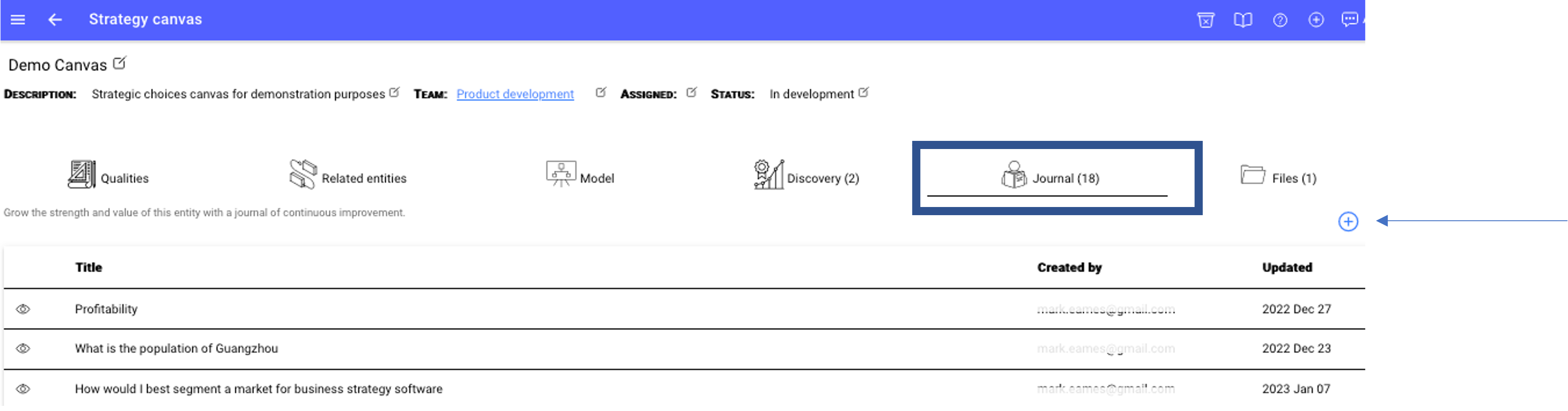 strategycad-guide-working-with-canvases-journaling