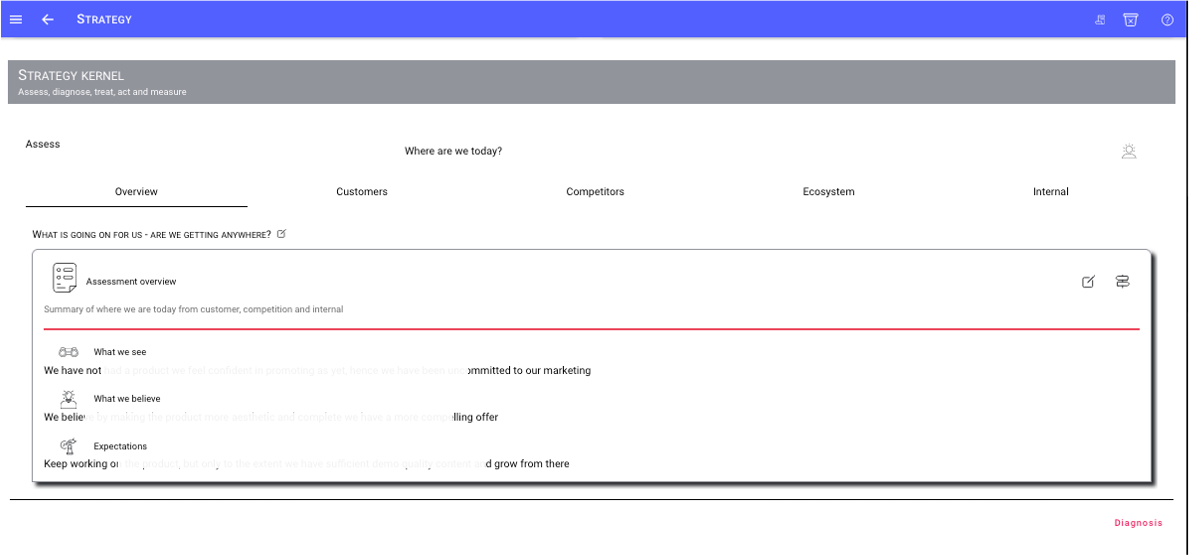 dimension of strategy assessment